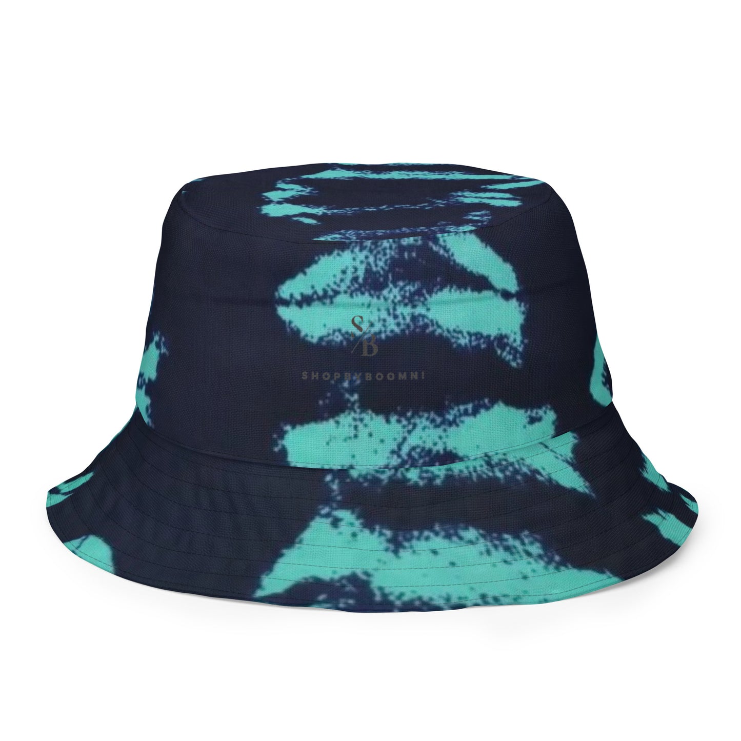 Yellow & Turquoise Tie-Dye Adire Bucket Hat