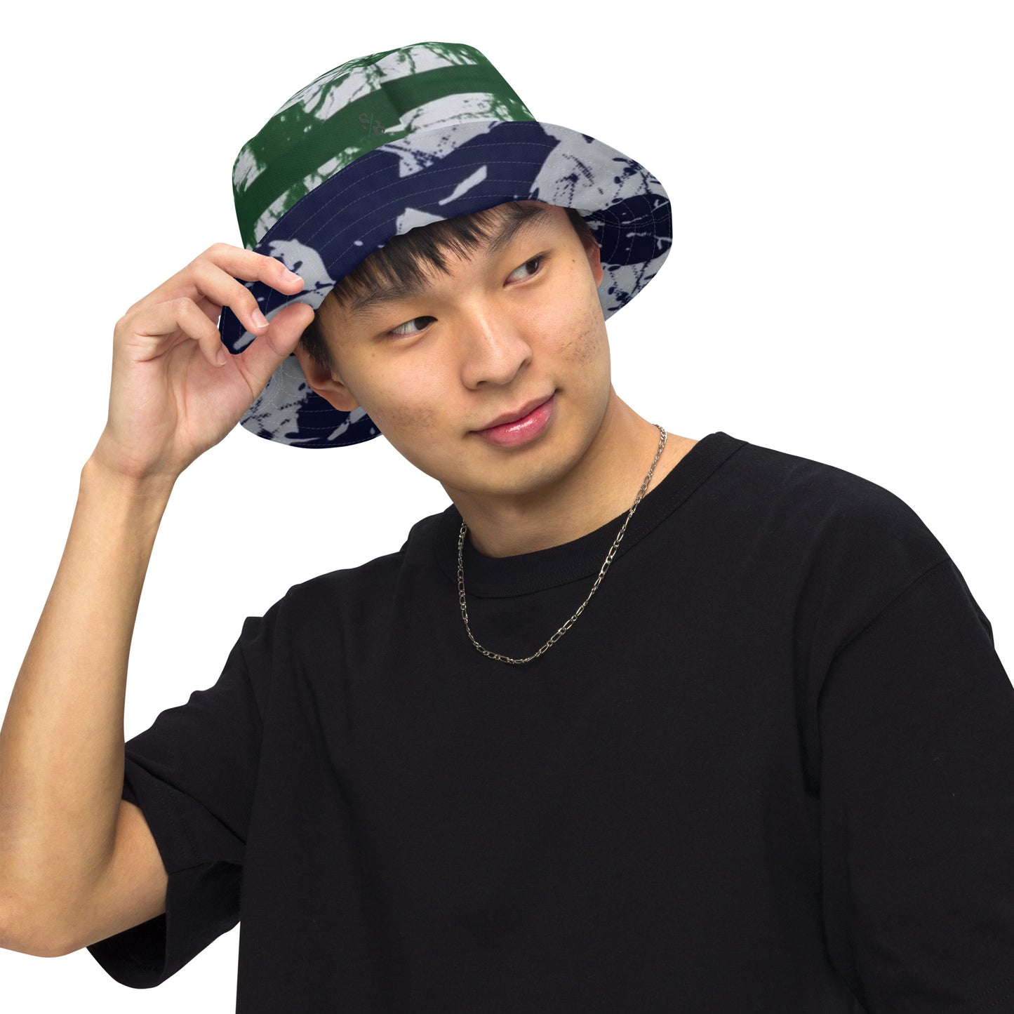 Blue Green Adire Bucket Hat