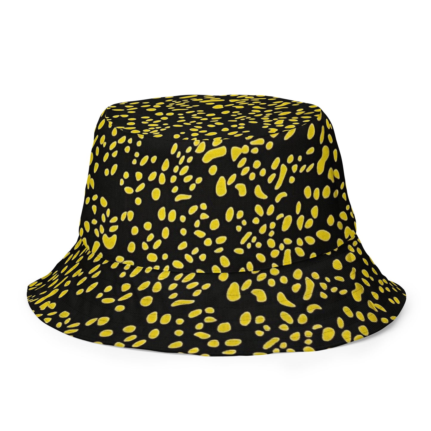 Yellow & White Dots Bucket Hat