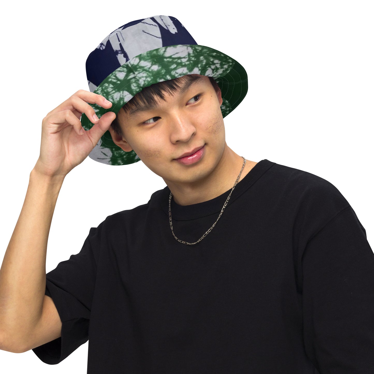 Blue Green Adire Bucket Hat