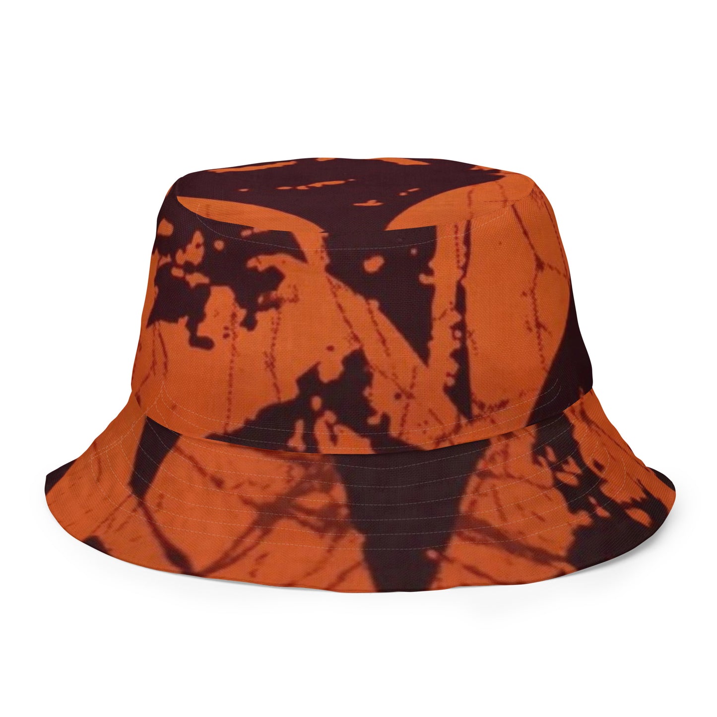 Orange Brown Bucket Hat