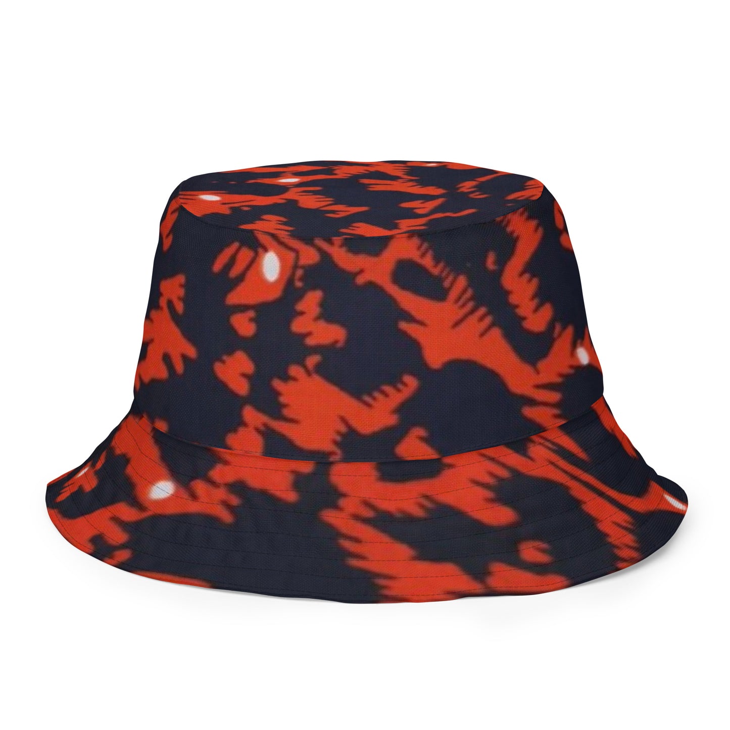 Orange Pink Leopard Bucket Hat