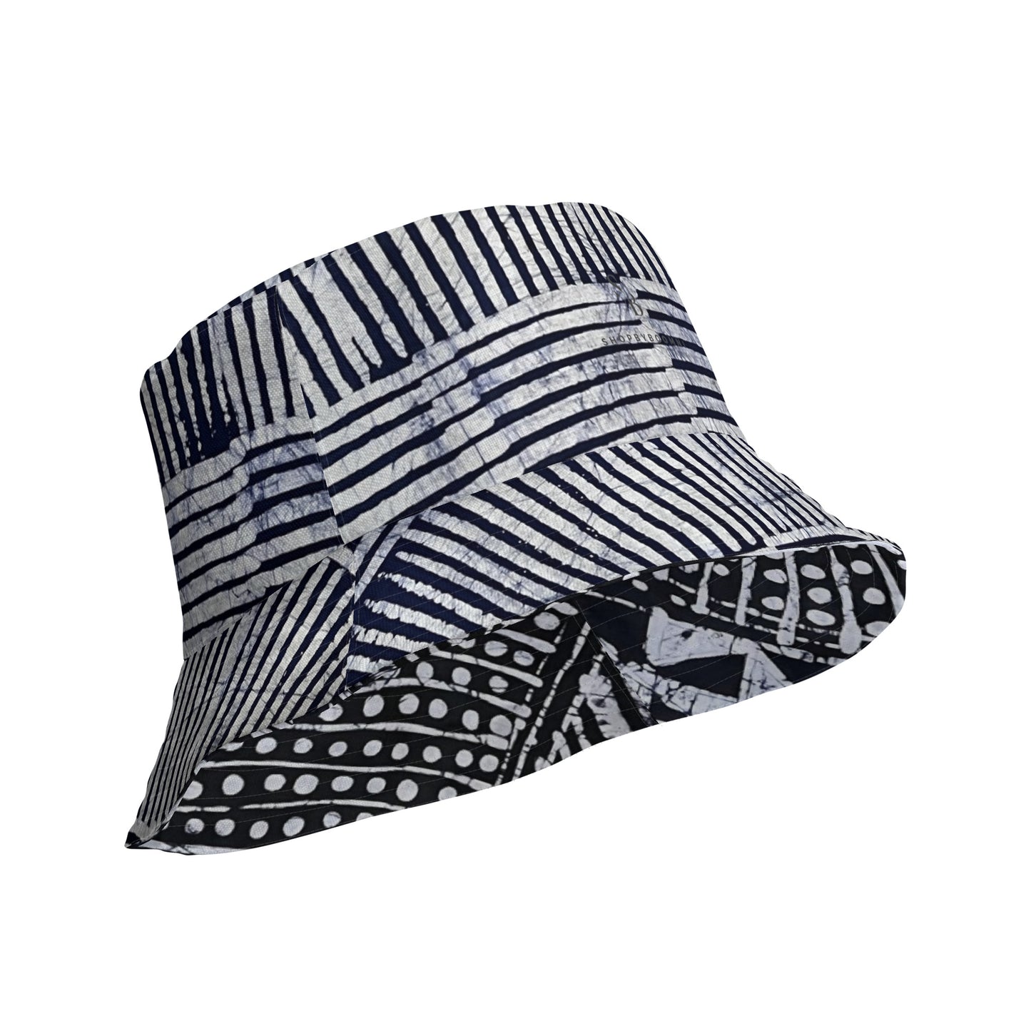 Stripey Adire Bucket Hat