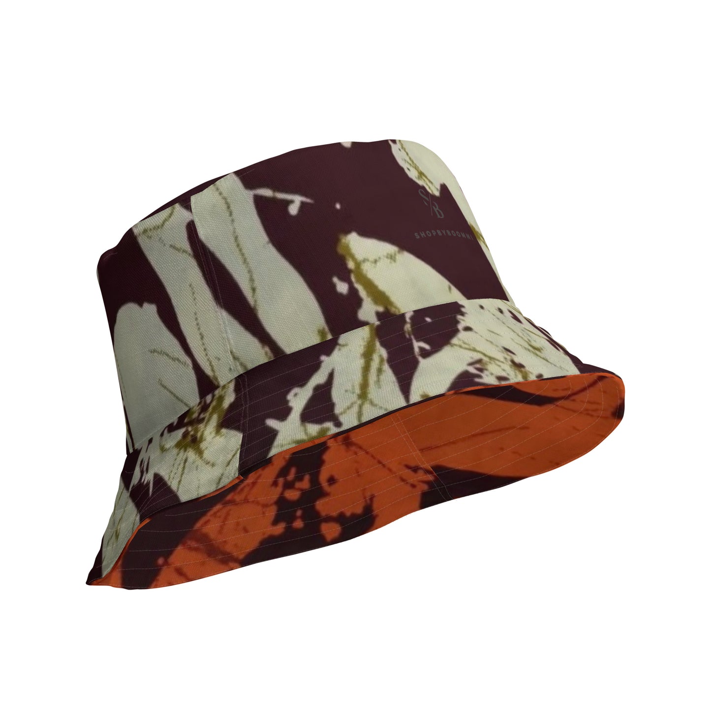 Orange Brown Bucket Hat