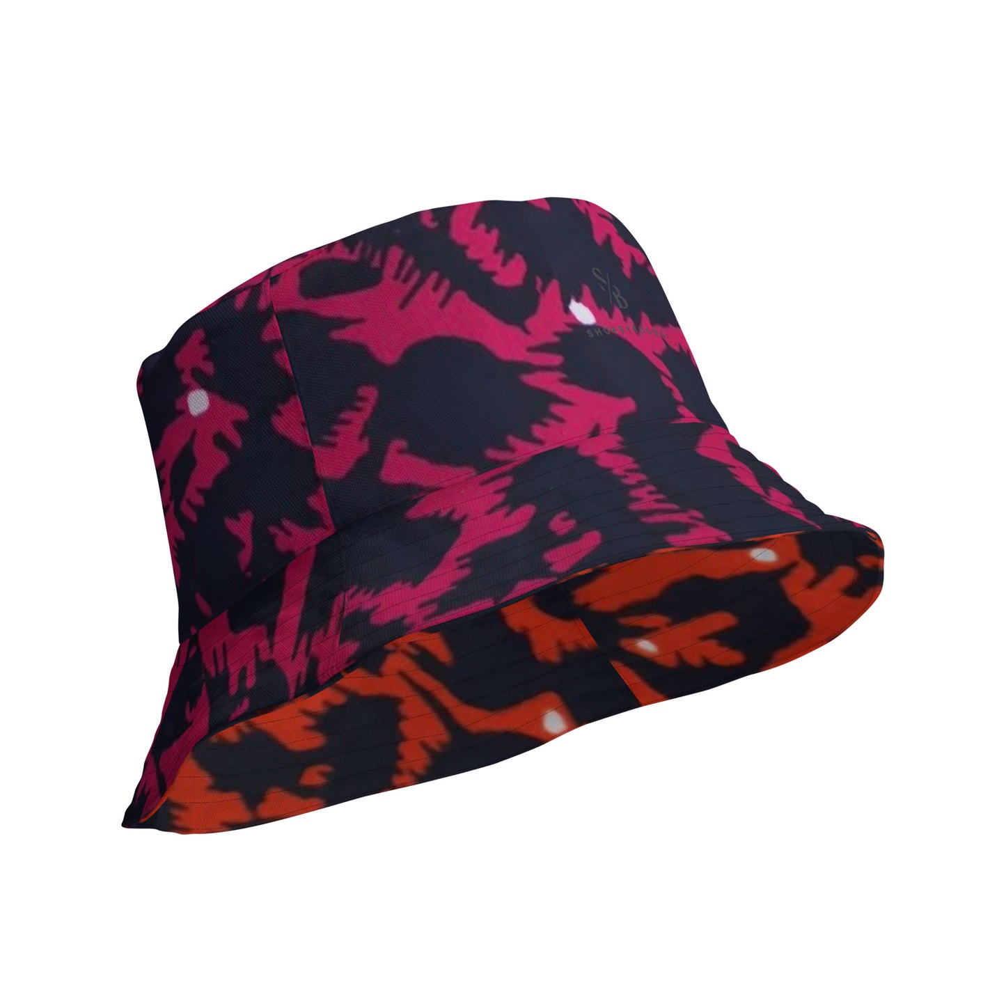 Orange Pink Leopard Bucket Hat