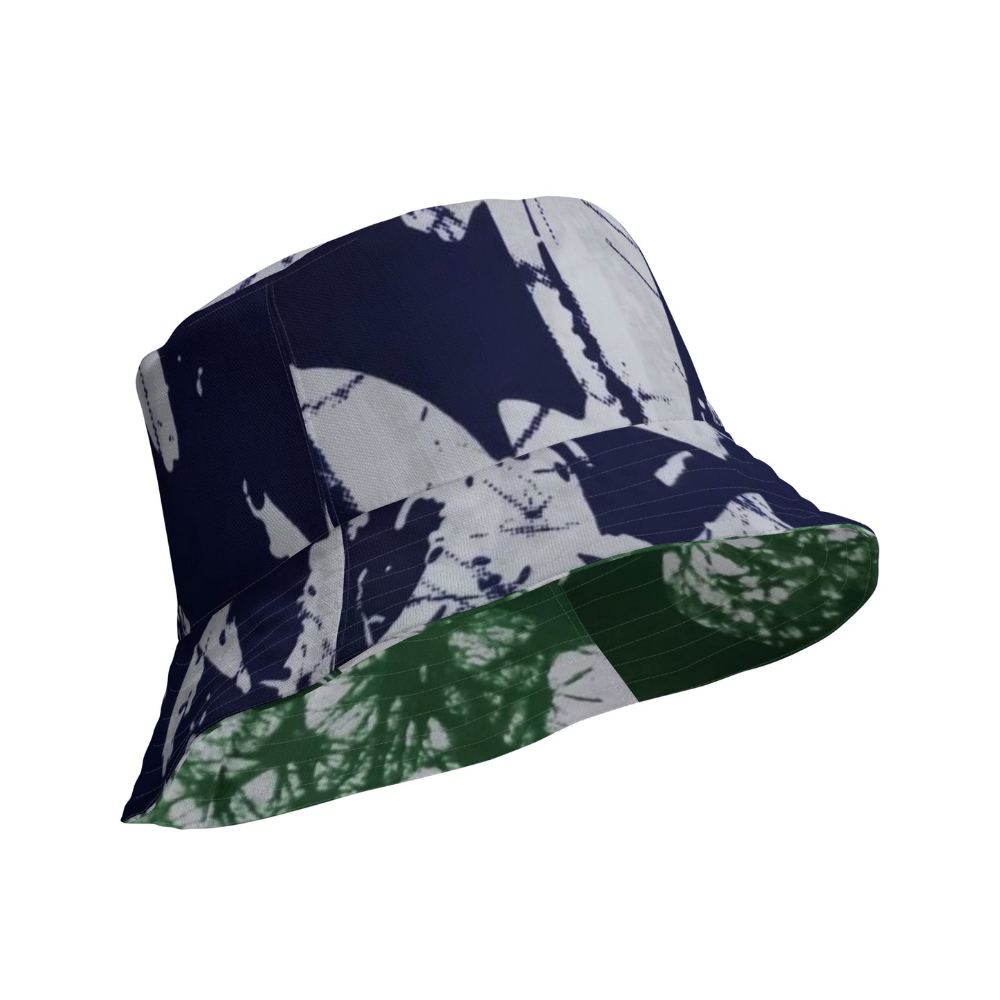 Blue Green Adire Bucket Hat