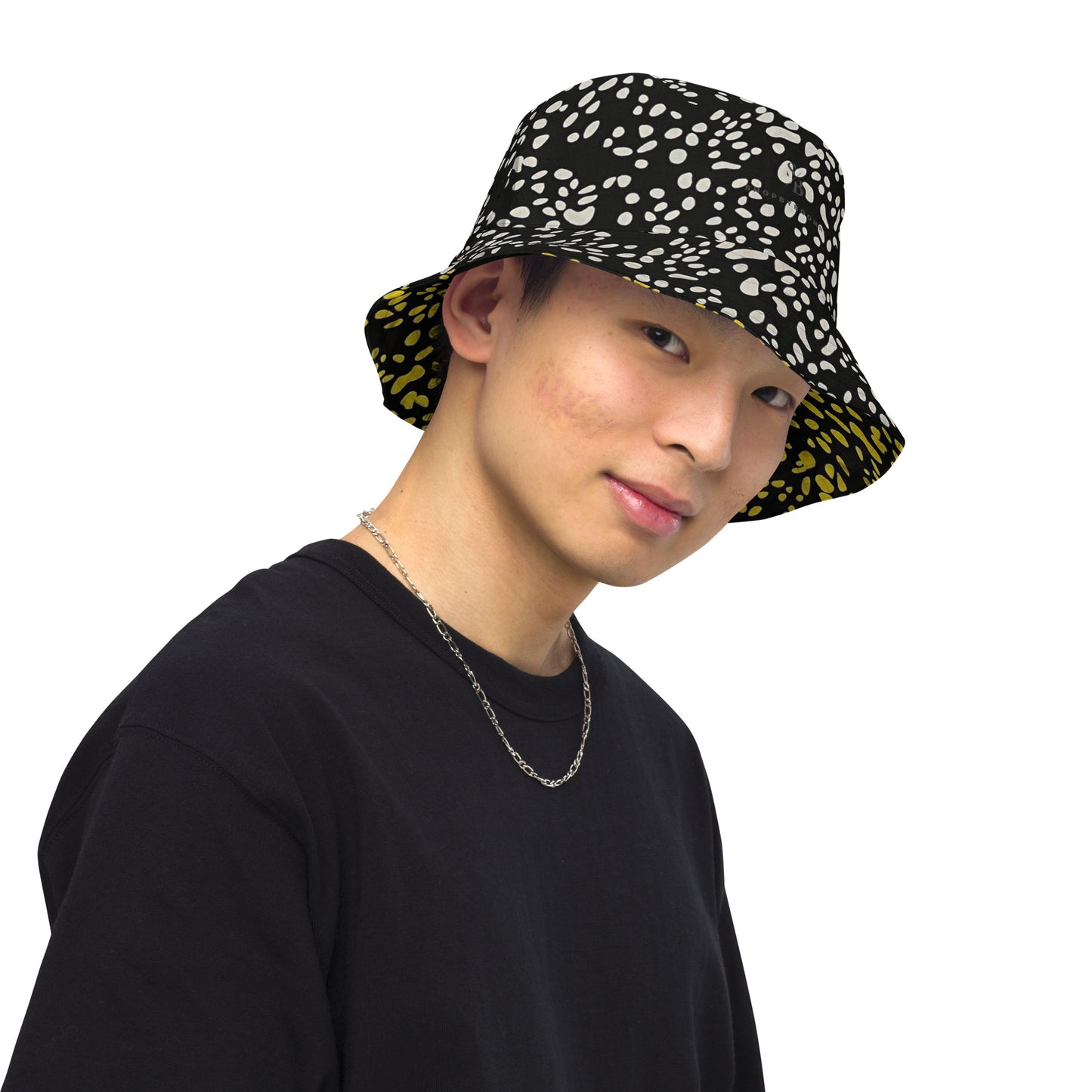 Yellow & White Dots Bucket Hat