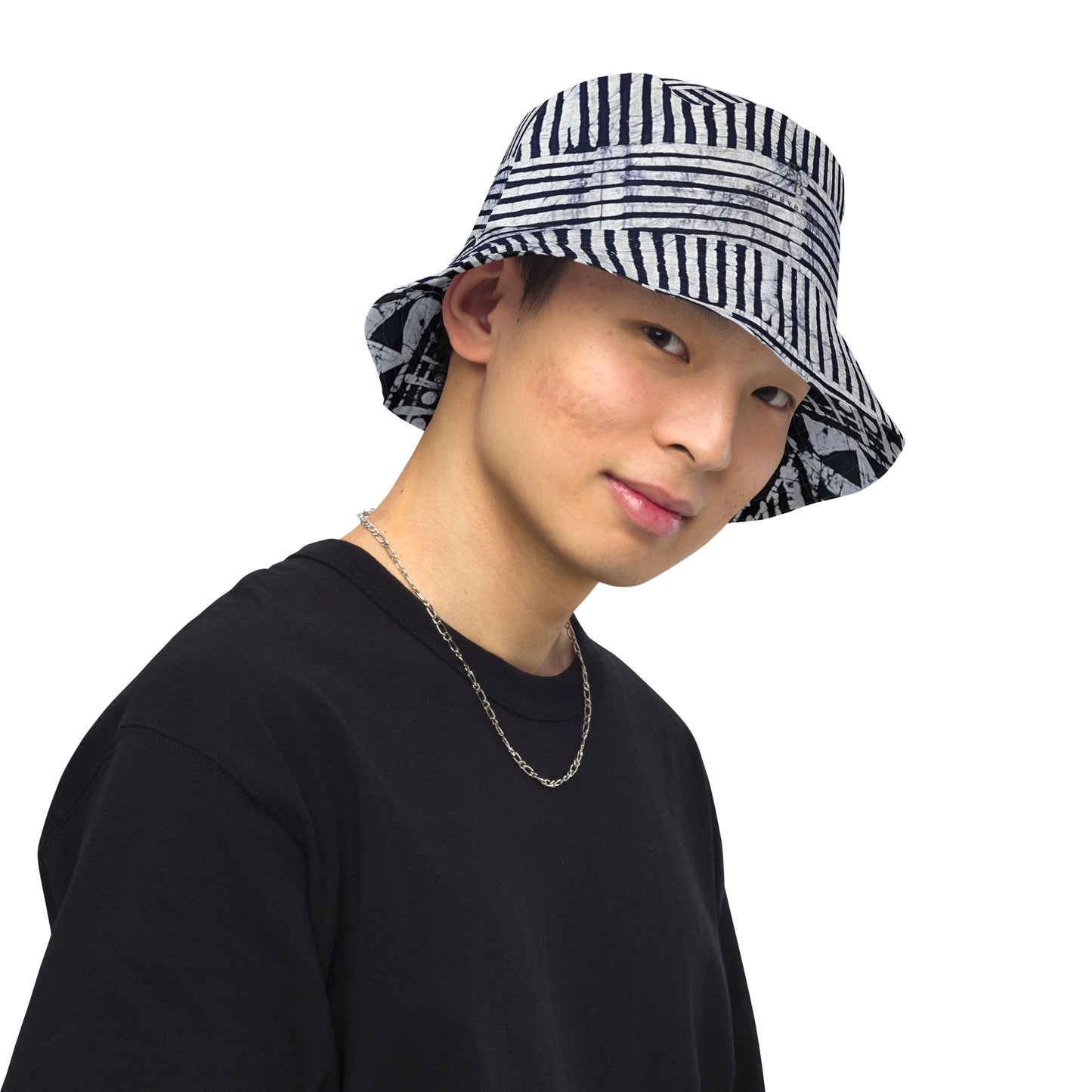 Stripey Adire Bucket Hat