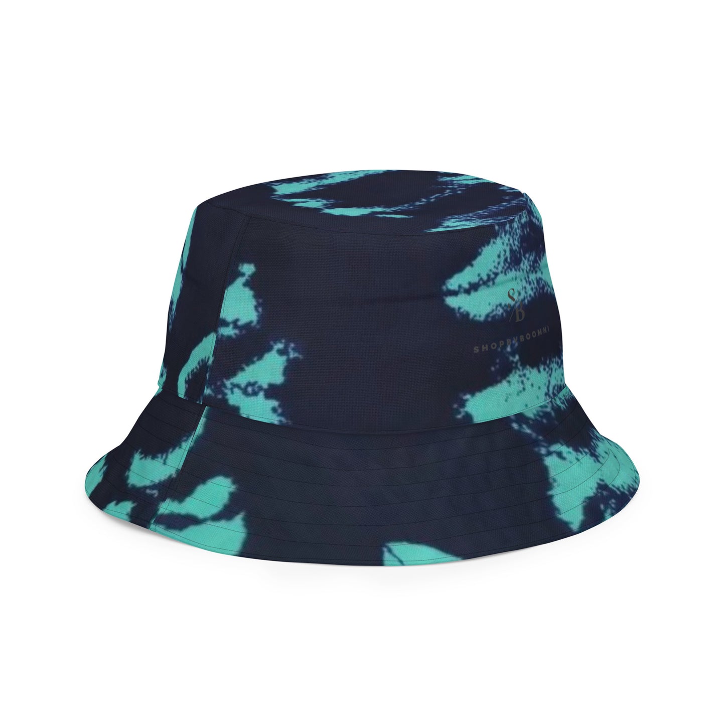 Yellow & Turquoise Tie-Dye Adire Bucket Hat