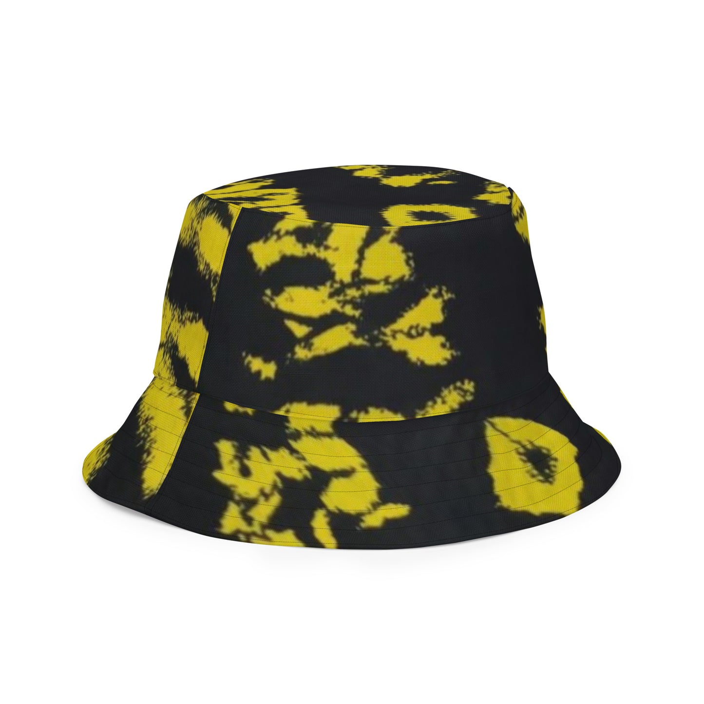 Yellow & Turquoise Tie-Dye Adire Bucket Hat