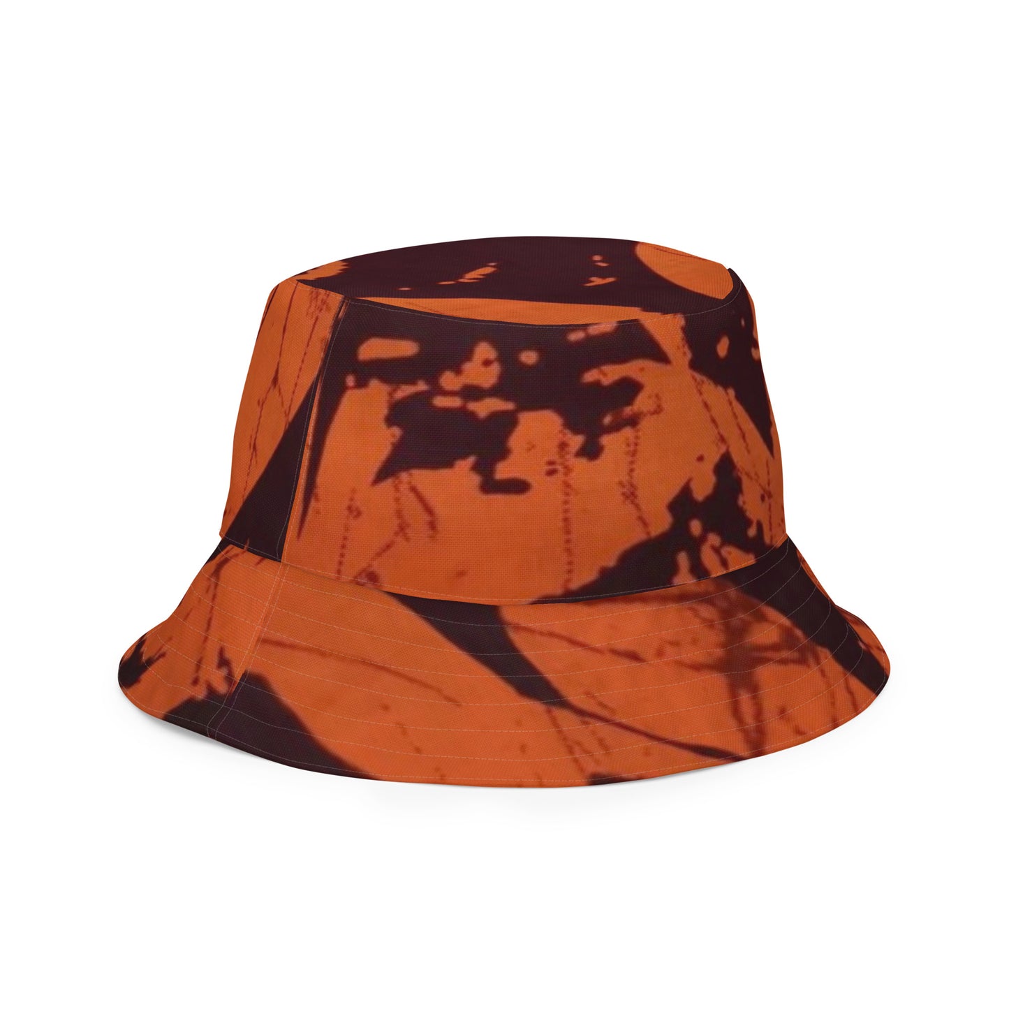 Orange Brown Bucket Hat