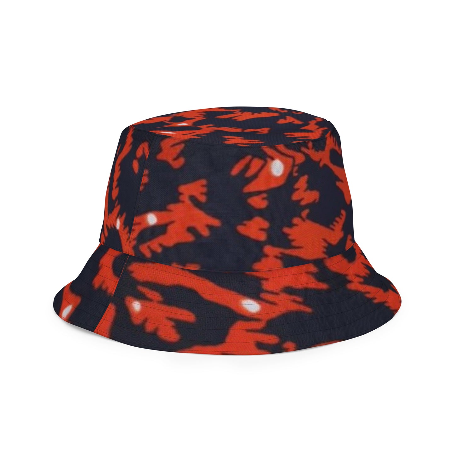 Orange Pink Leopard Bucket Hat