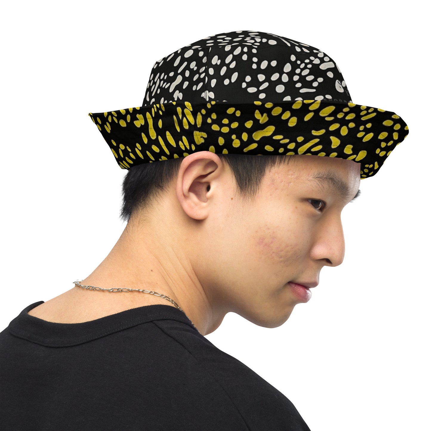 Yellow & White Dots Bucket Hat