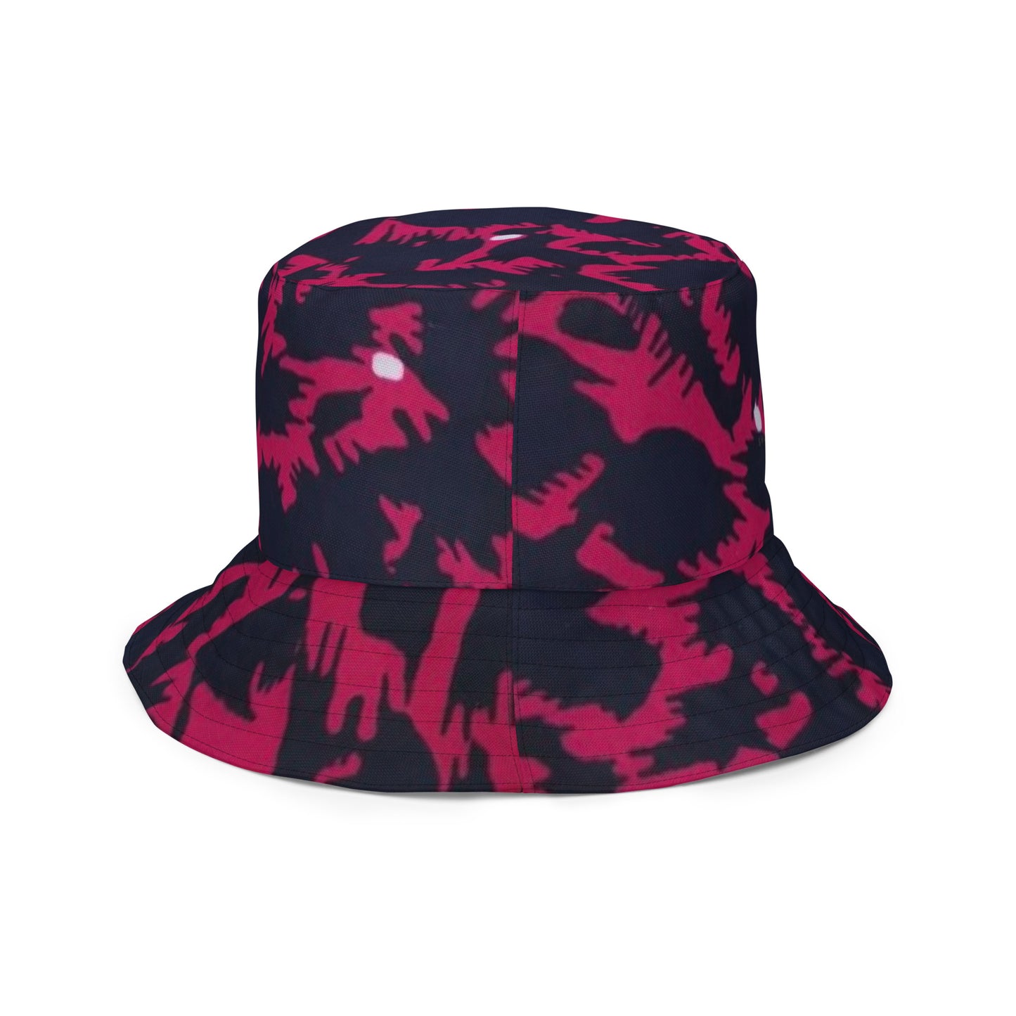 Orange Pink Leopard Bucket Hat