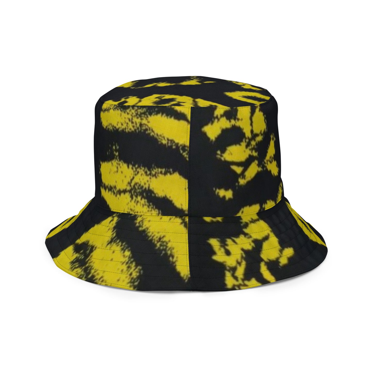 Yellow & Turquoise Tie-Dye Adire Bucket Hat