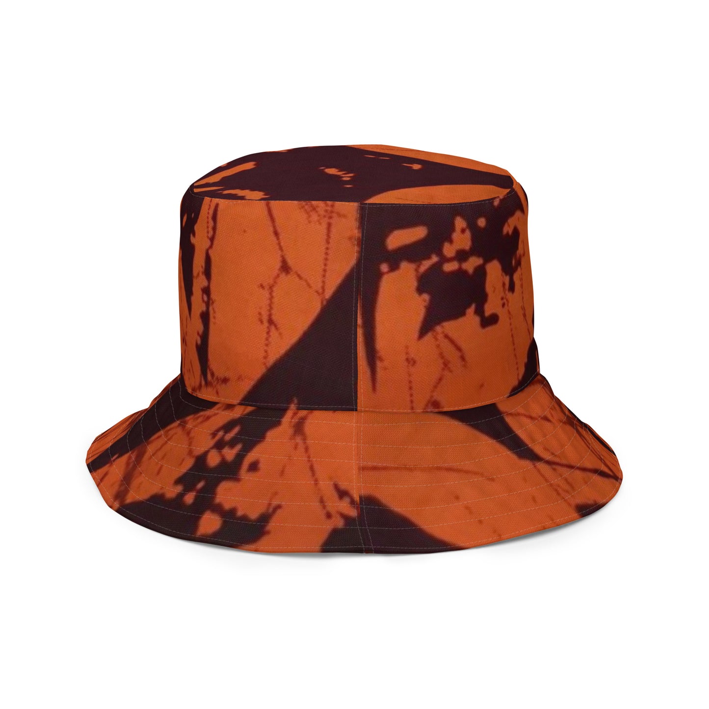 Orange Brown Bucket Hat