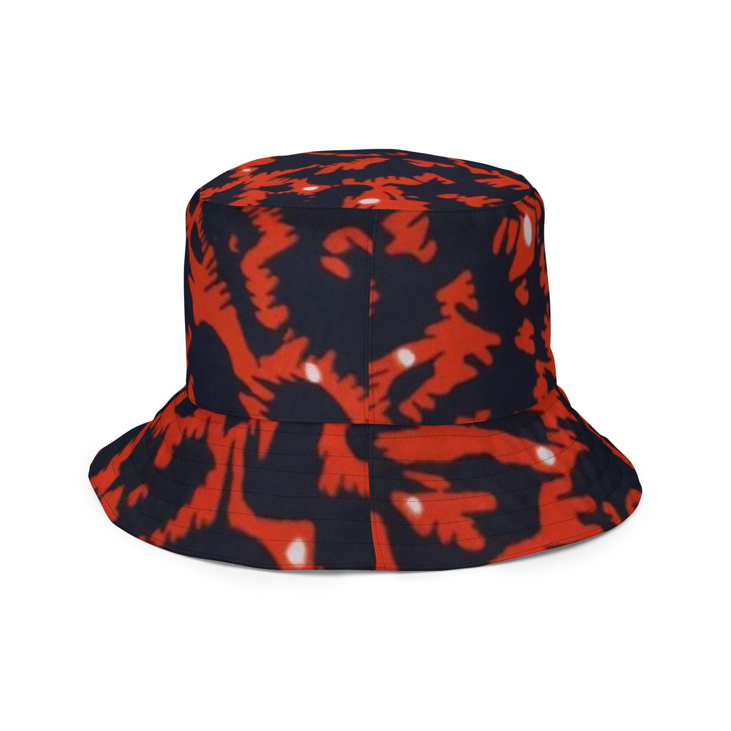 Orange Pink Leopard Bucket Hat