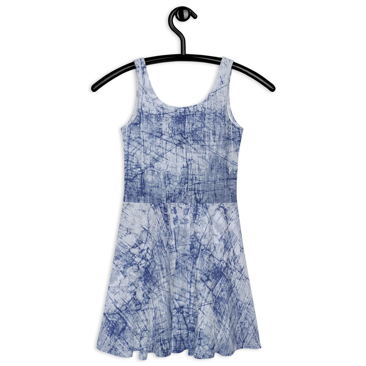 Blue Marble Adire Skater Dress