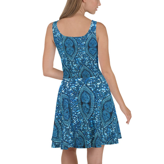 Blue Peas Ankara Skater Dress