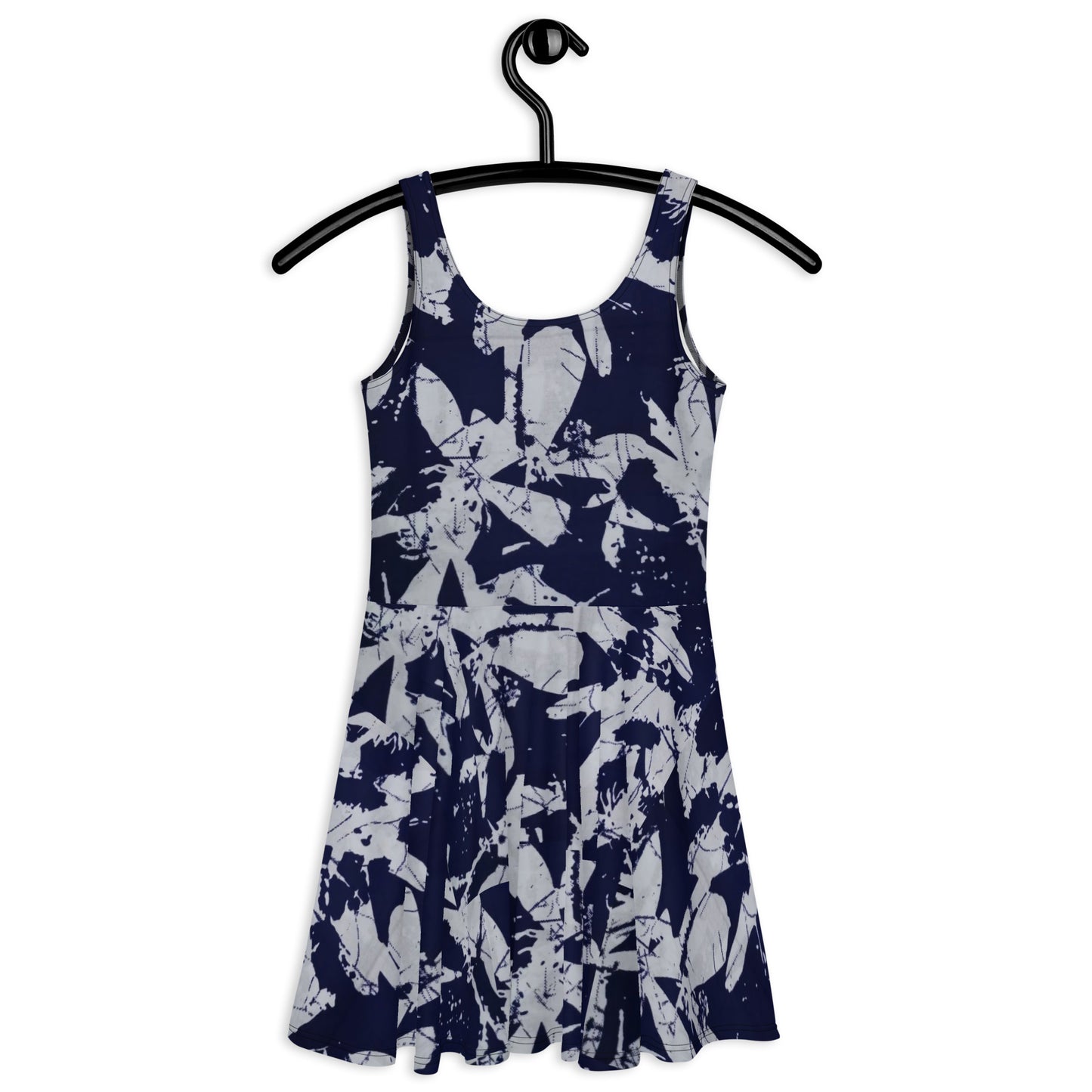 Indigo Adire Skater Dress