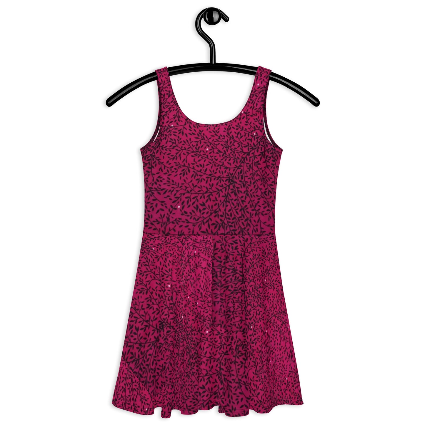 Pink Sparkle Ankara Skater Dress