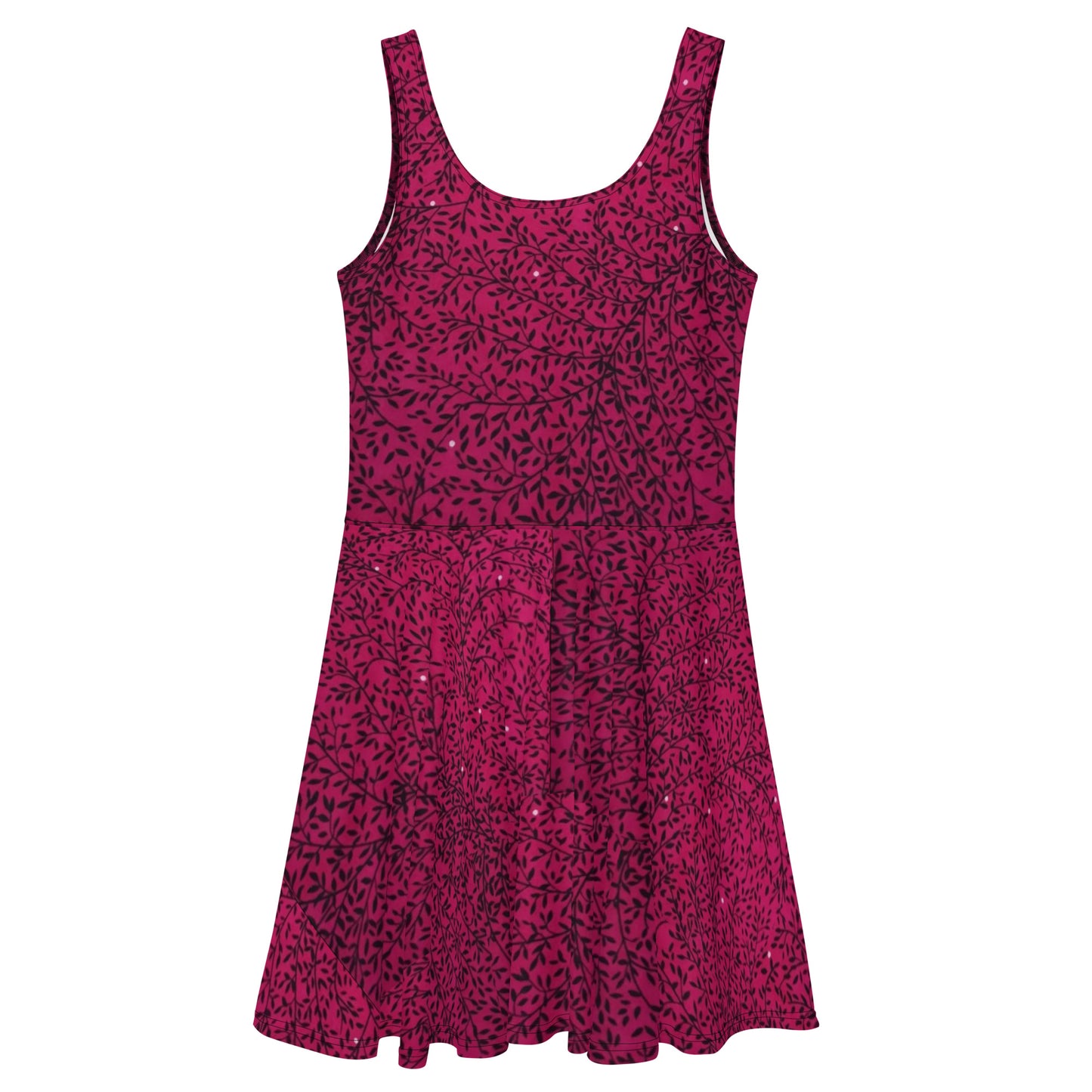 Pink Sparkle Ankara Skater Dress