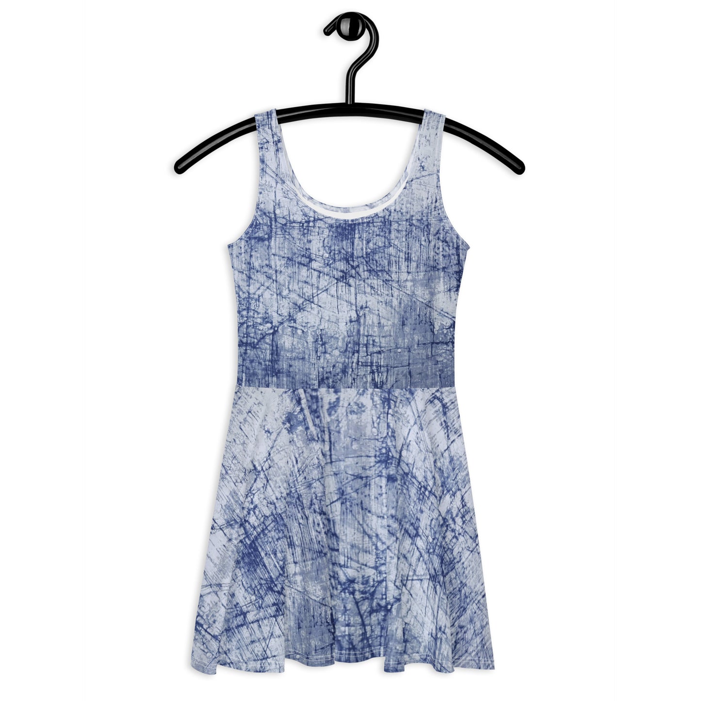 Blue Marble Adire Skater Dress