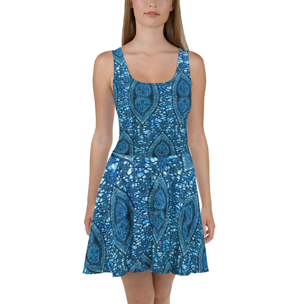 Blue Peas Ankara Skater Dress