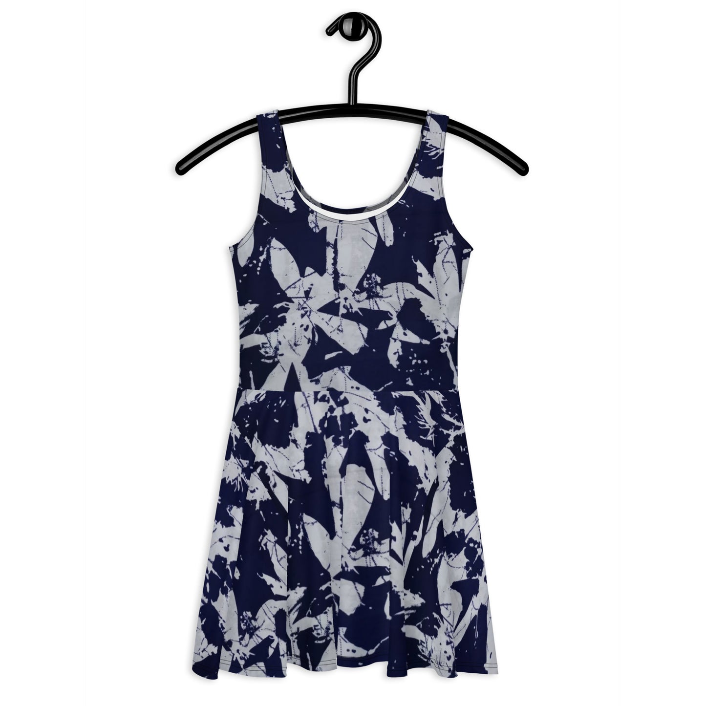 Indigo Adire Skater Dress