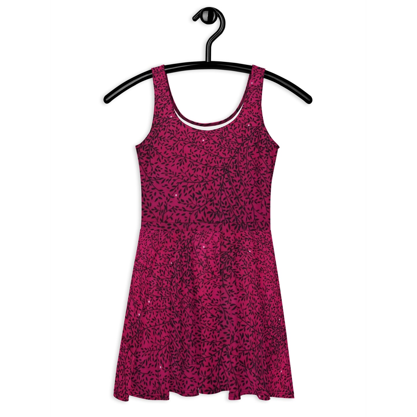 Pink Sparkle Ankara Skater Dress