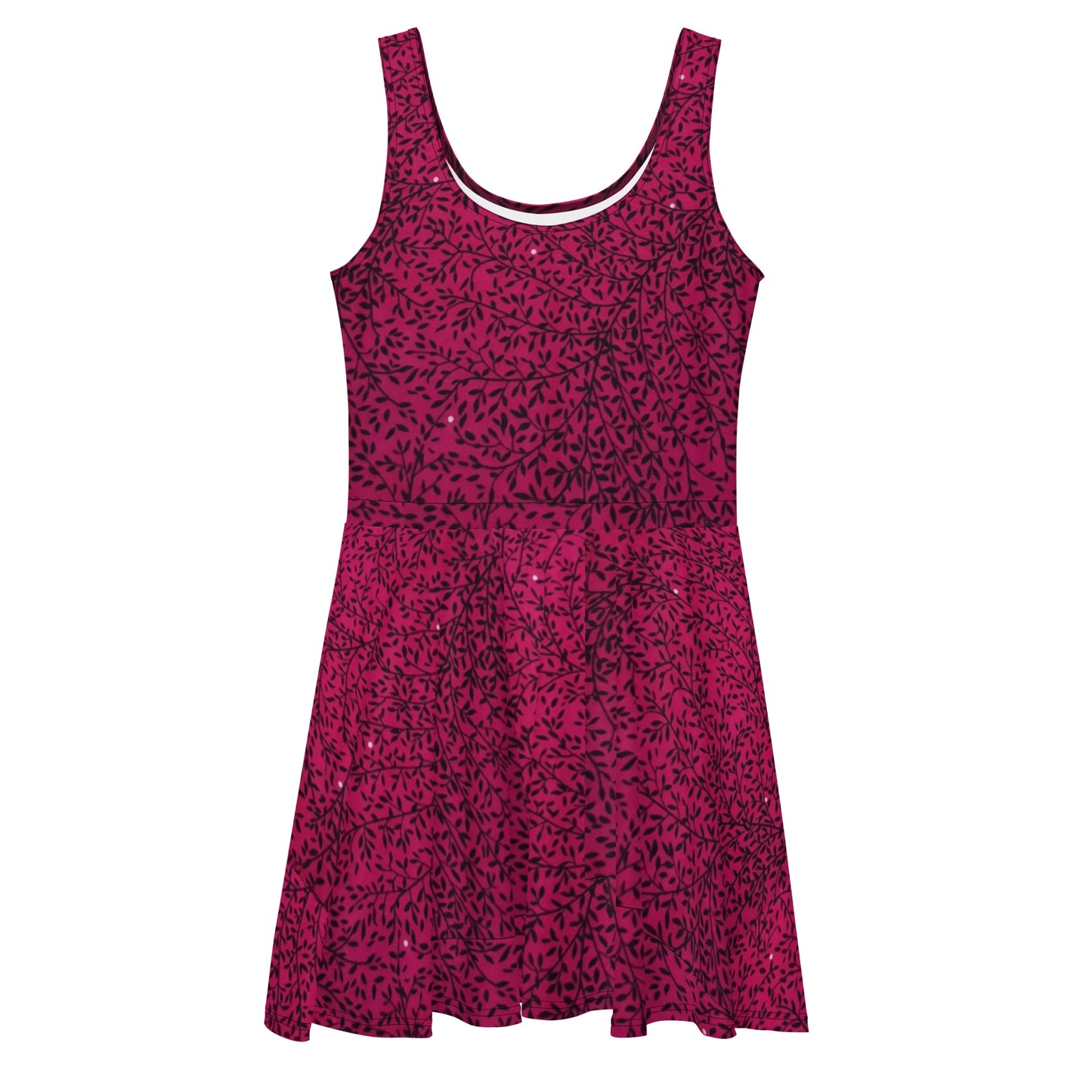 Pink Sparkle Ankara Skater Dress