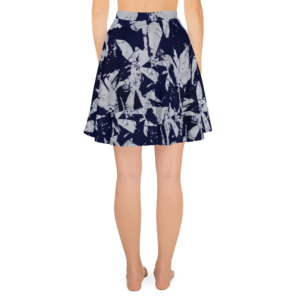 Indigo Adire Skater Skirt