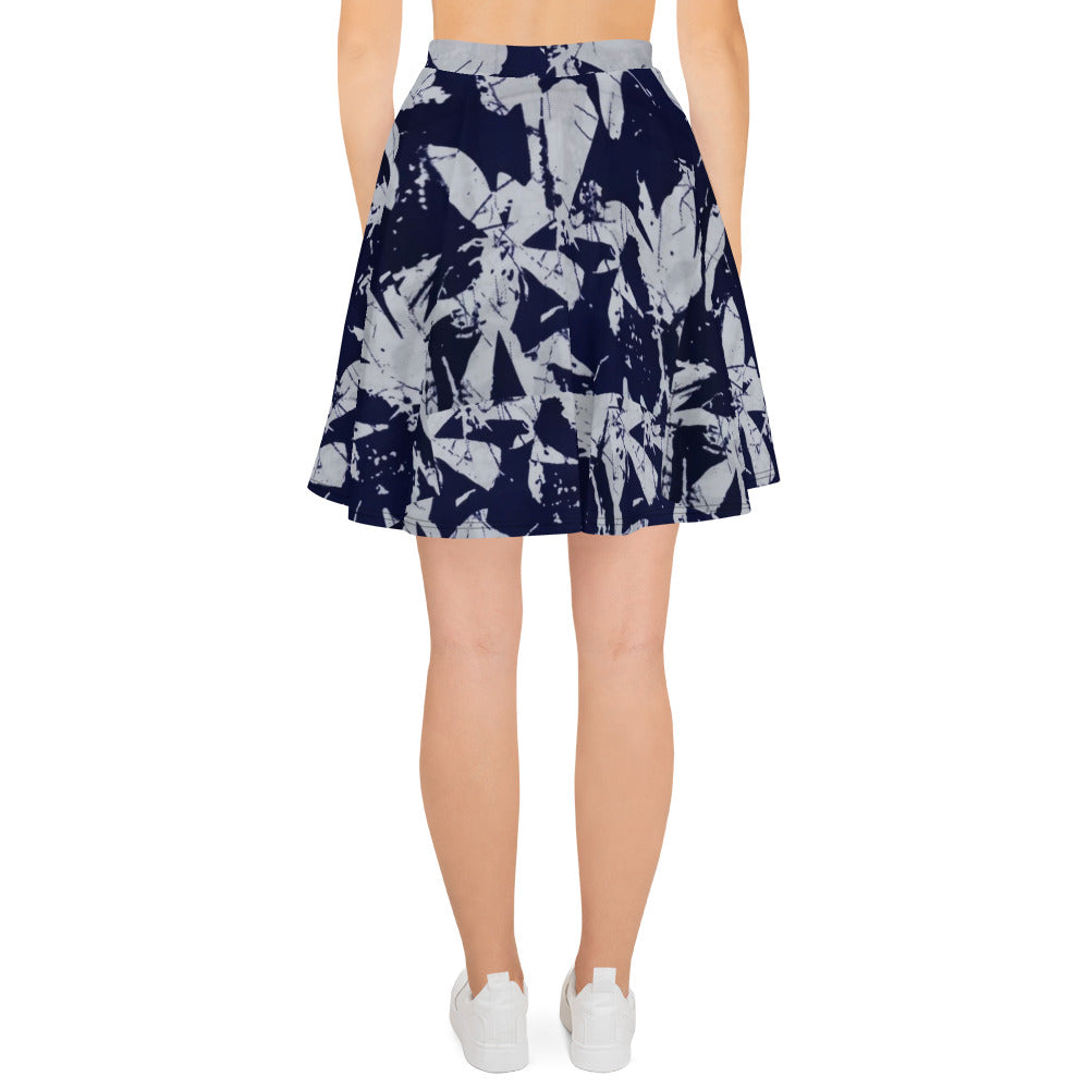 Indigo Adire Skater Skirt