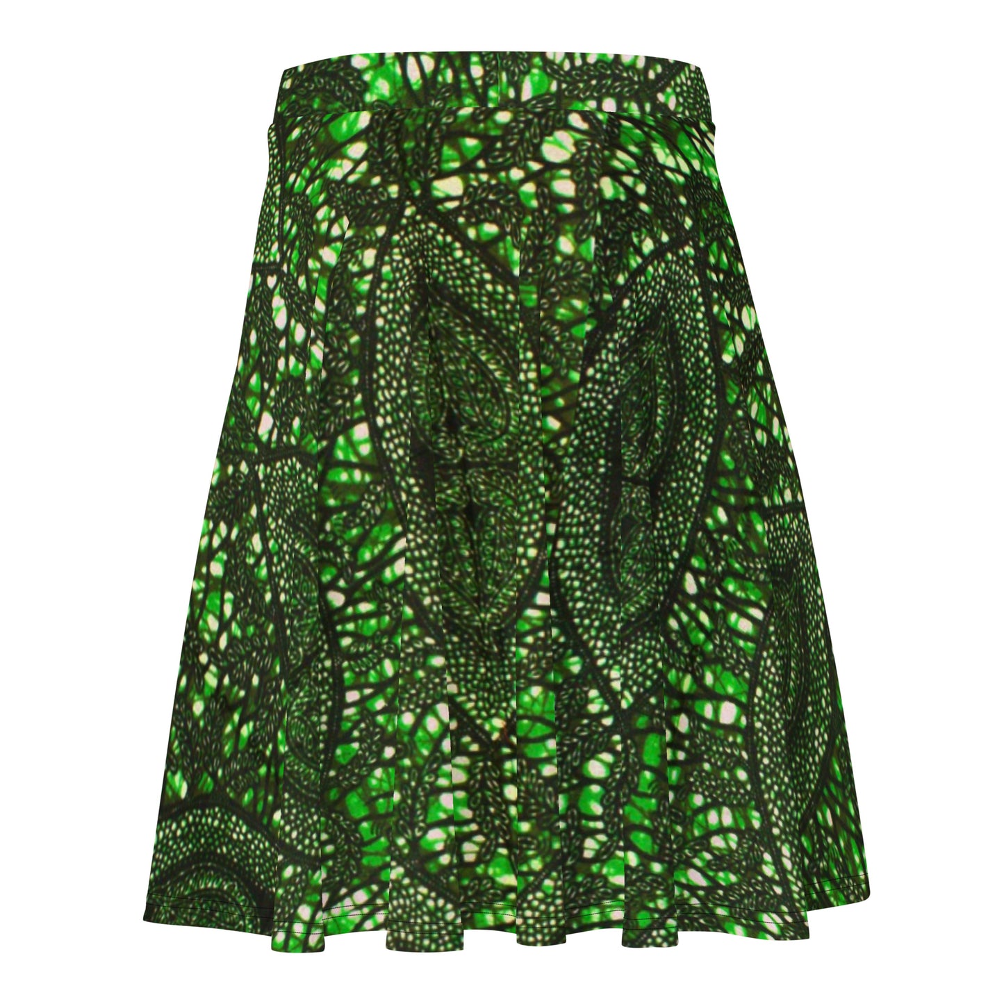 Green Peas Ankara Skater Skirt