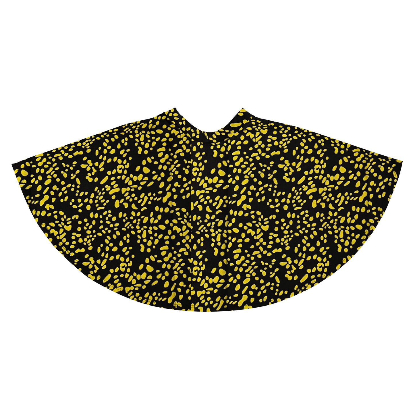 Yellow Dots Adire Skater Skirt