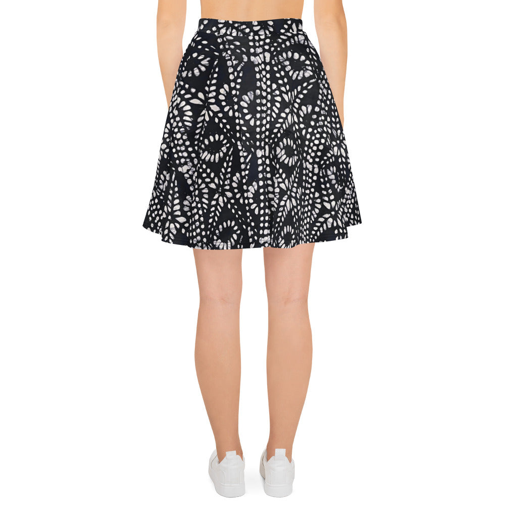 Aztec Adire Skater Skirt