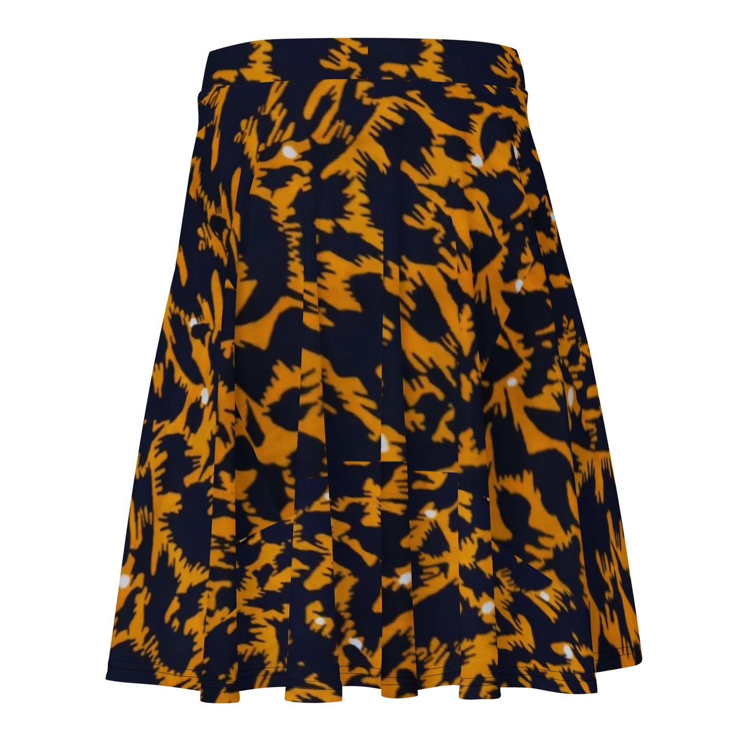 Yellow Leopard Skater Skirt