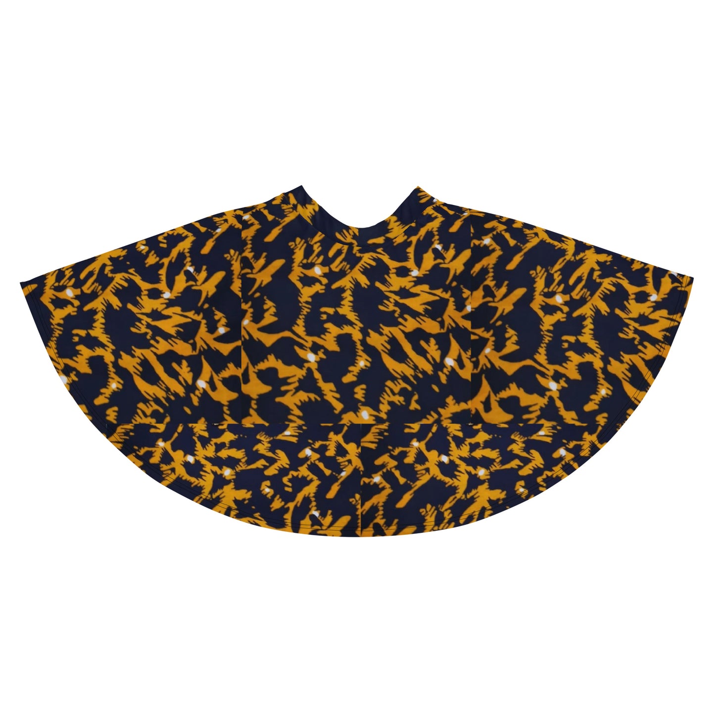 Yellow Leopard Skater Skirt