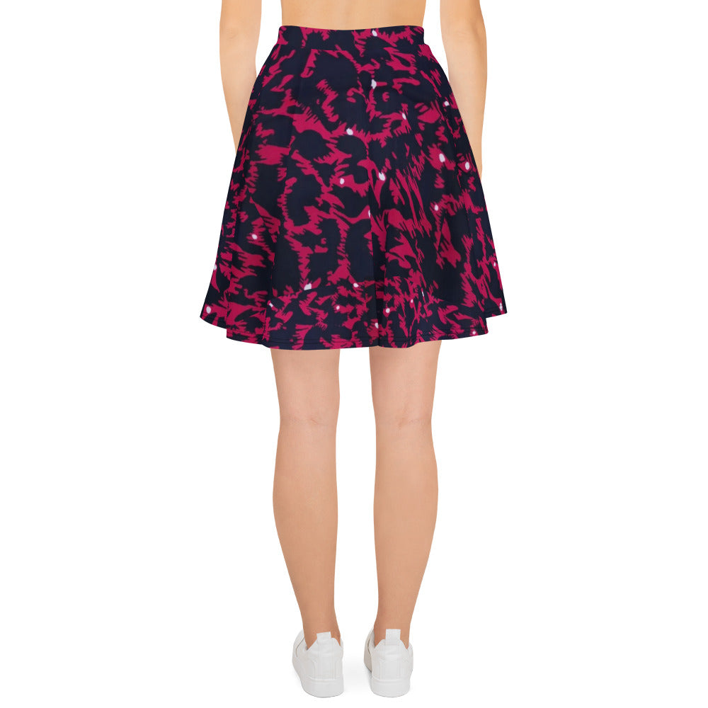 Pink Leopard Skater Skirt