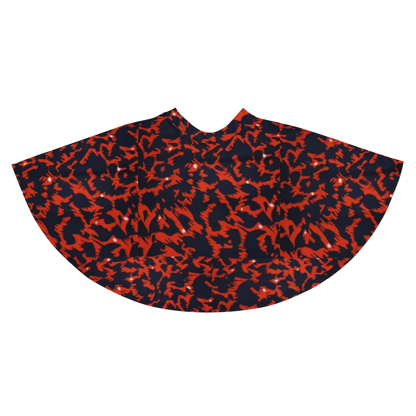 Orange Leopard Skater Skirt