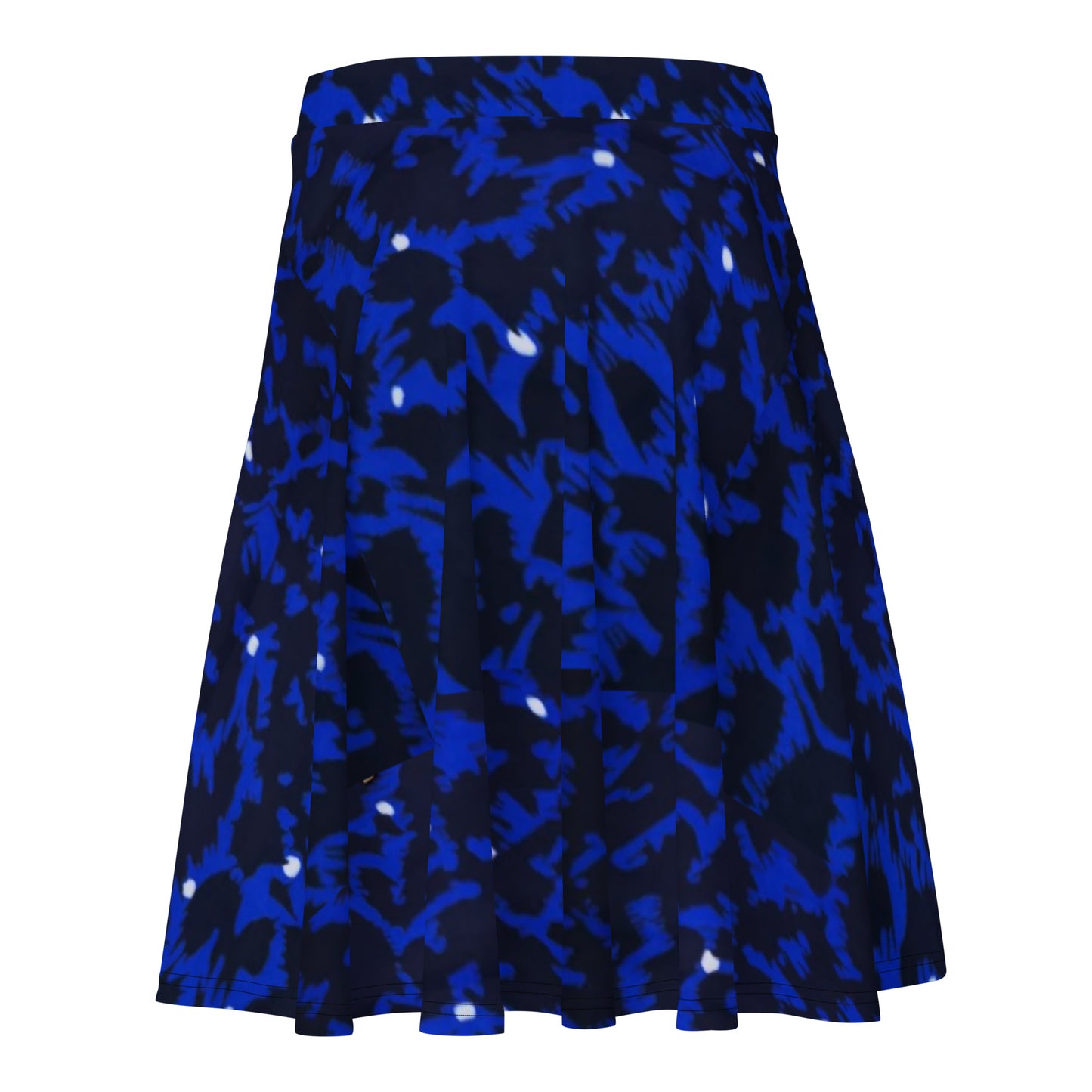 Blue Leopard Skater Skirt