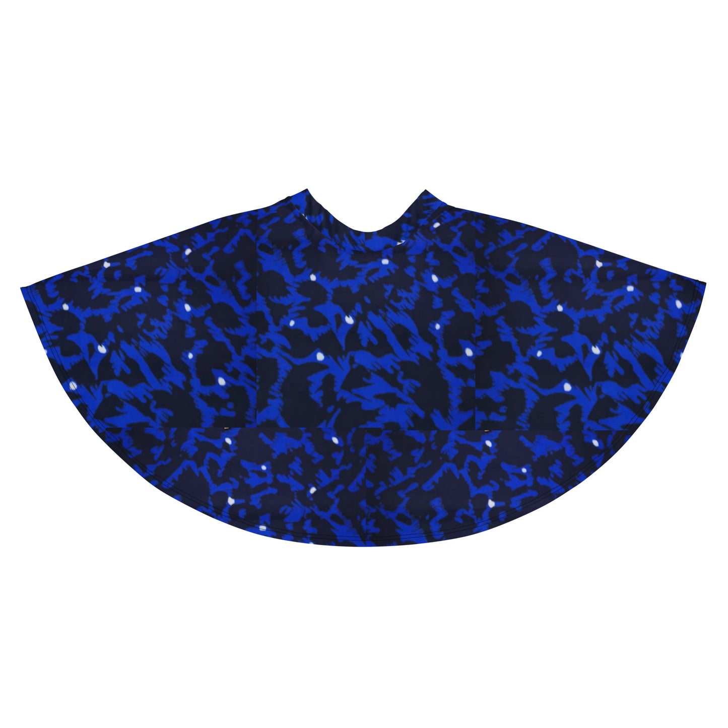 Blue Leopard Skater Skirt