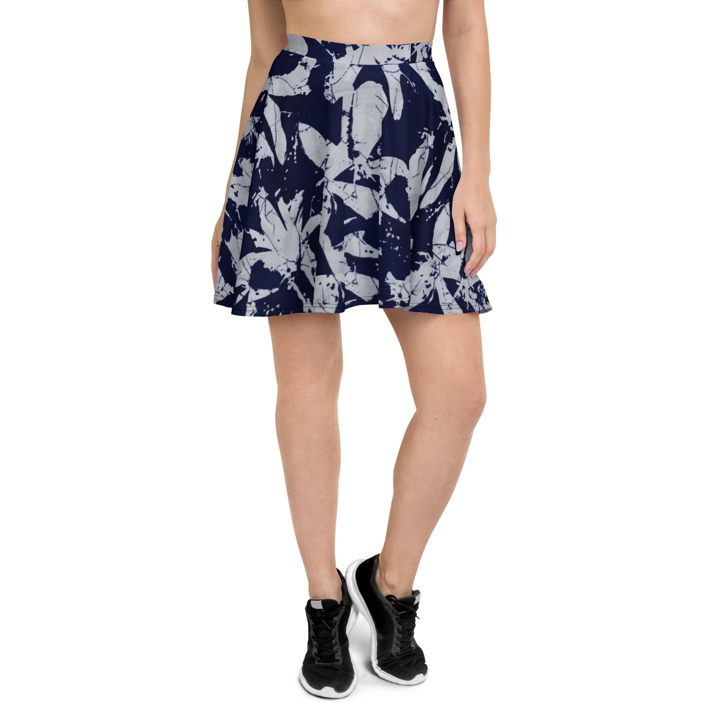 Indigo Adire Skater Skirt