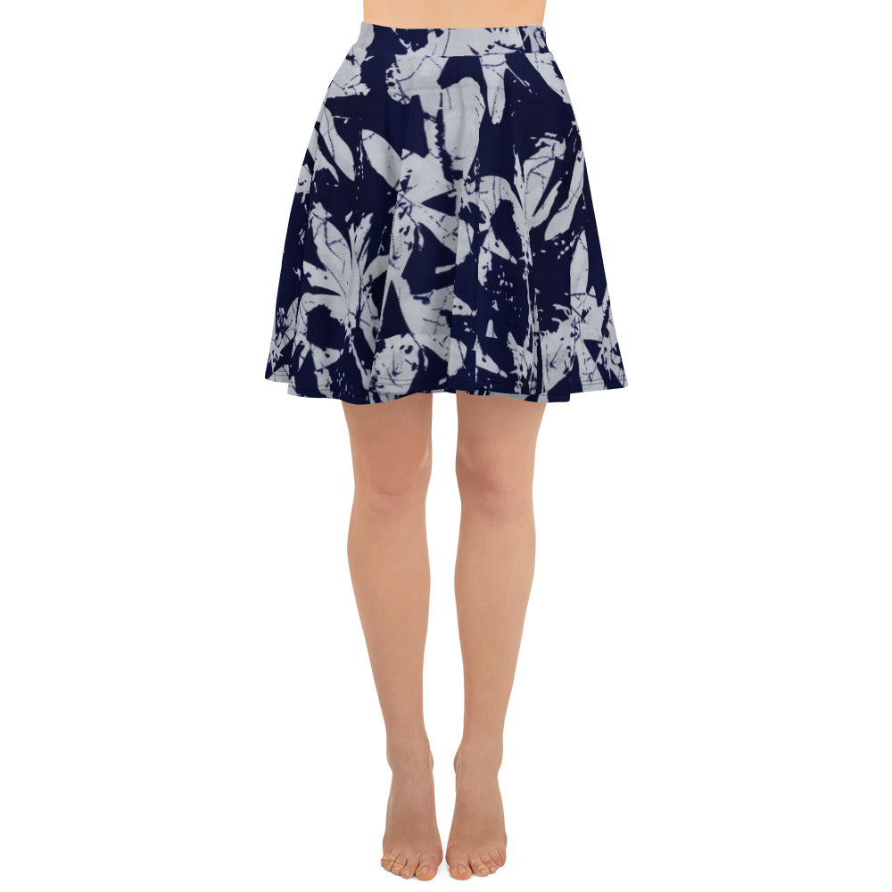 Indigo Adire Skater Skirt