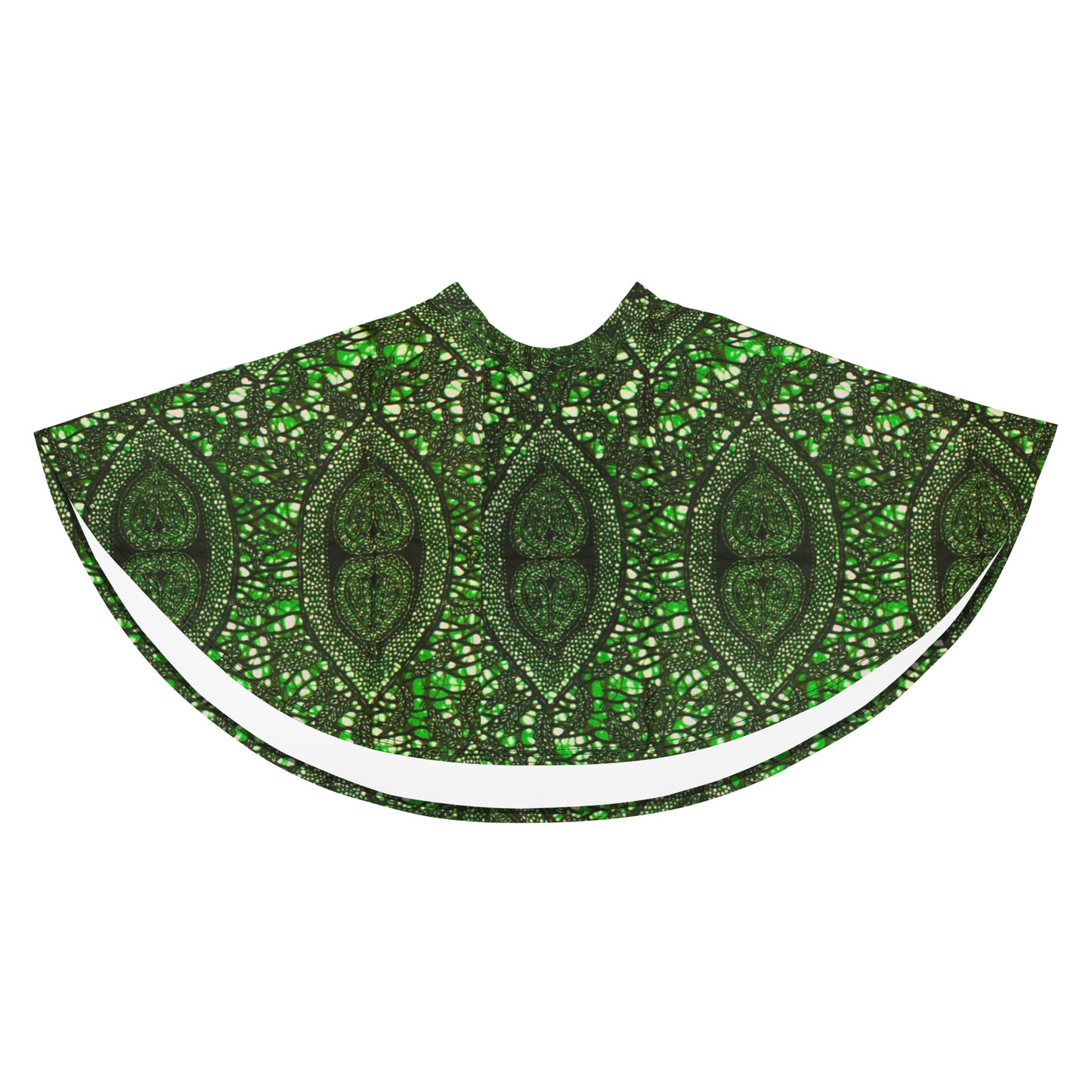 Green Peas Ankara Skater Skirt