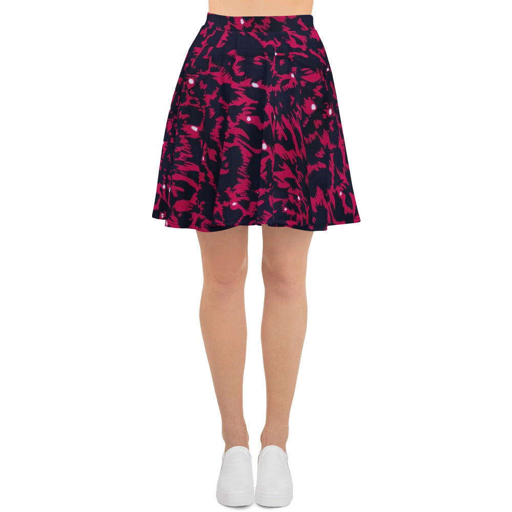 Pink Leopard Skater Skirt