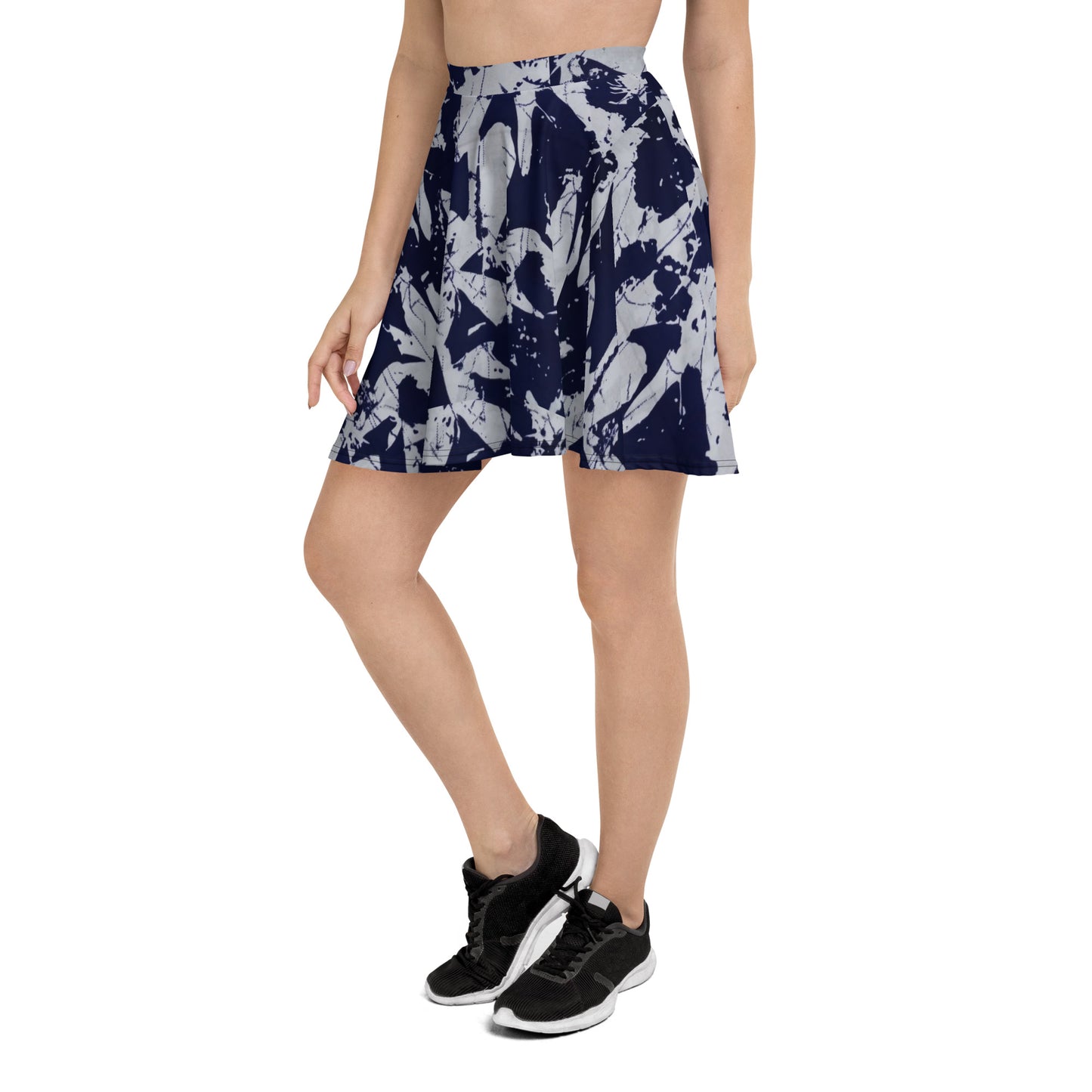 Indigo Adire Skater Skirt