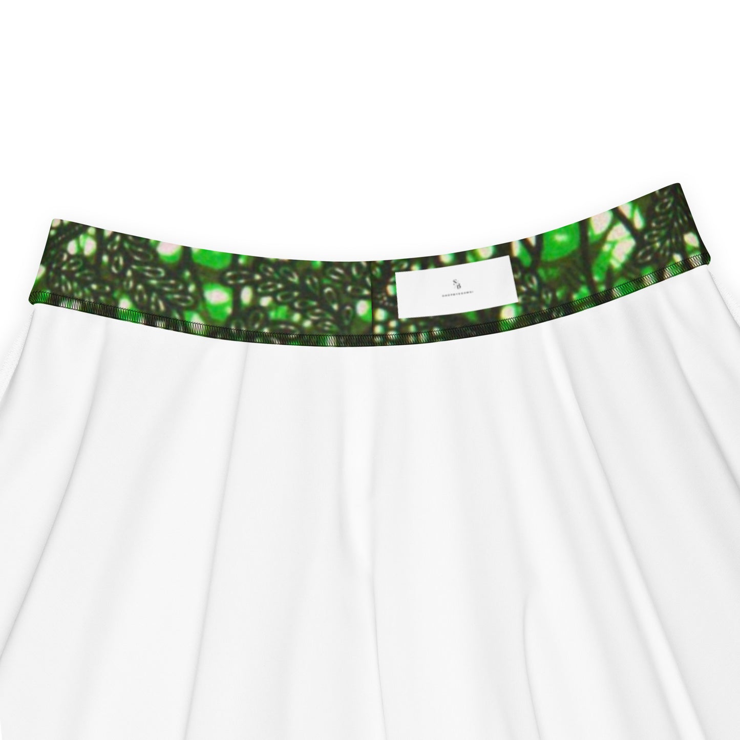 Green Peas Ankara Skater Skirt