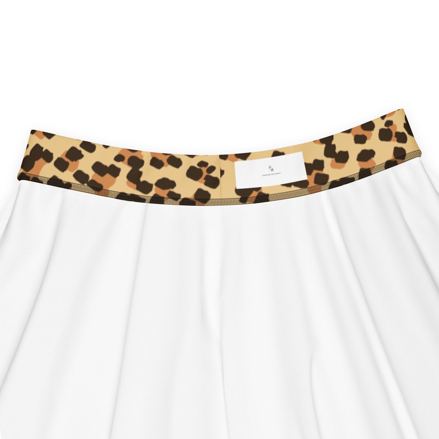 Brown Leopard Skater Skirt