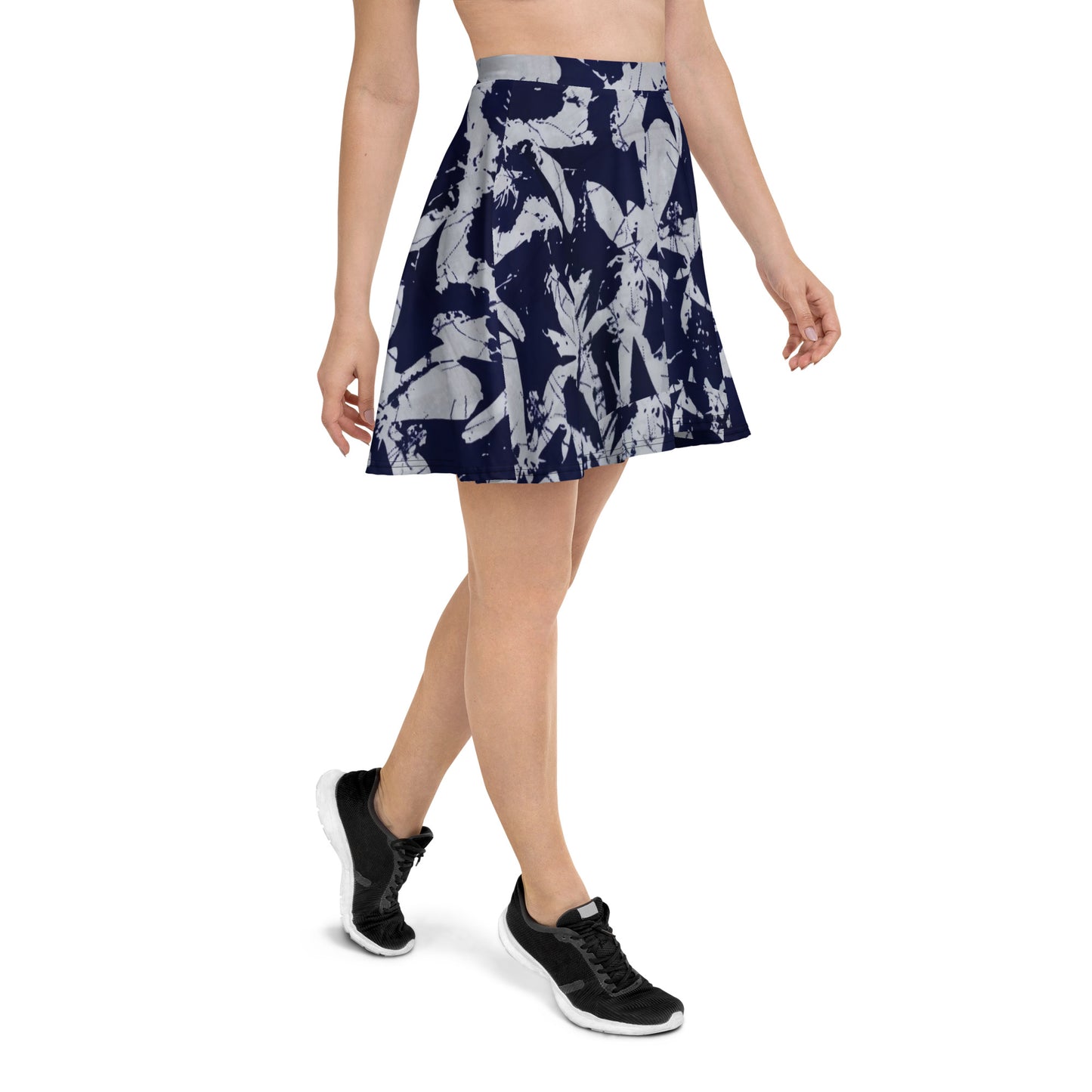 Indigo Adire Skater Skirt